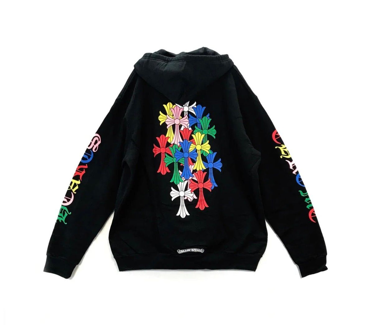 Chrome Hearts Multi Color Cross Cemetery Zip-Up Hoodie Black