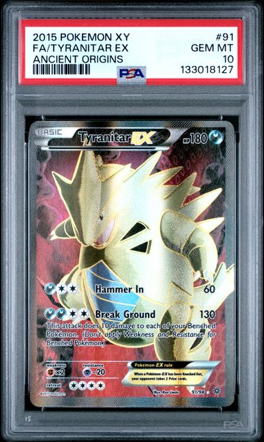 PSA 10 TYRANITAR EX ANCIENT ORIGINS