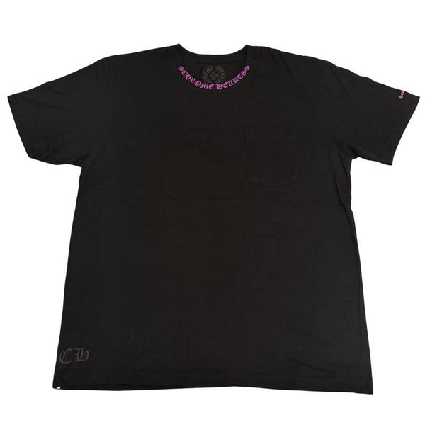 Chrome Hearts Neck Logo T-Shirt Black Purple - Worn Once Size XL