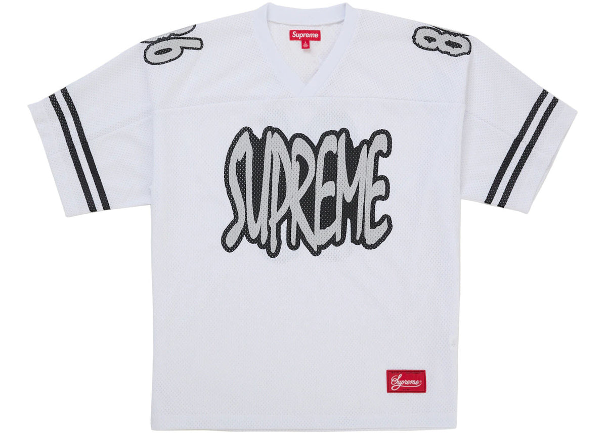 Supreme Reflective Football Jersey White