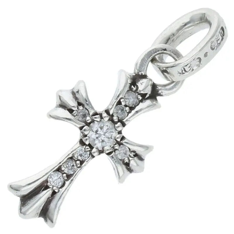 Chrome Hearts Pave Diamond Baby Fat Pendant