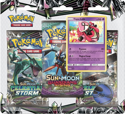 Celestial Storm 3-Pack Blister w/ Tapu Lele Promo