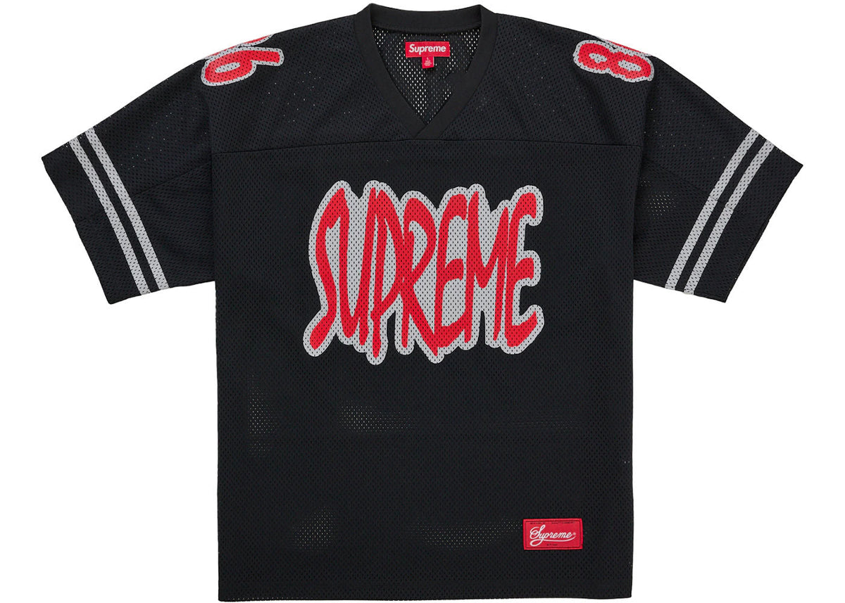 Supreme Reflective Football Jersey Black