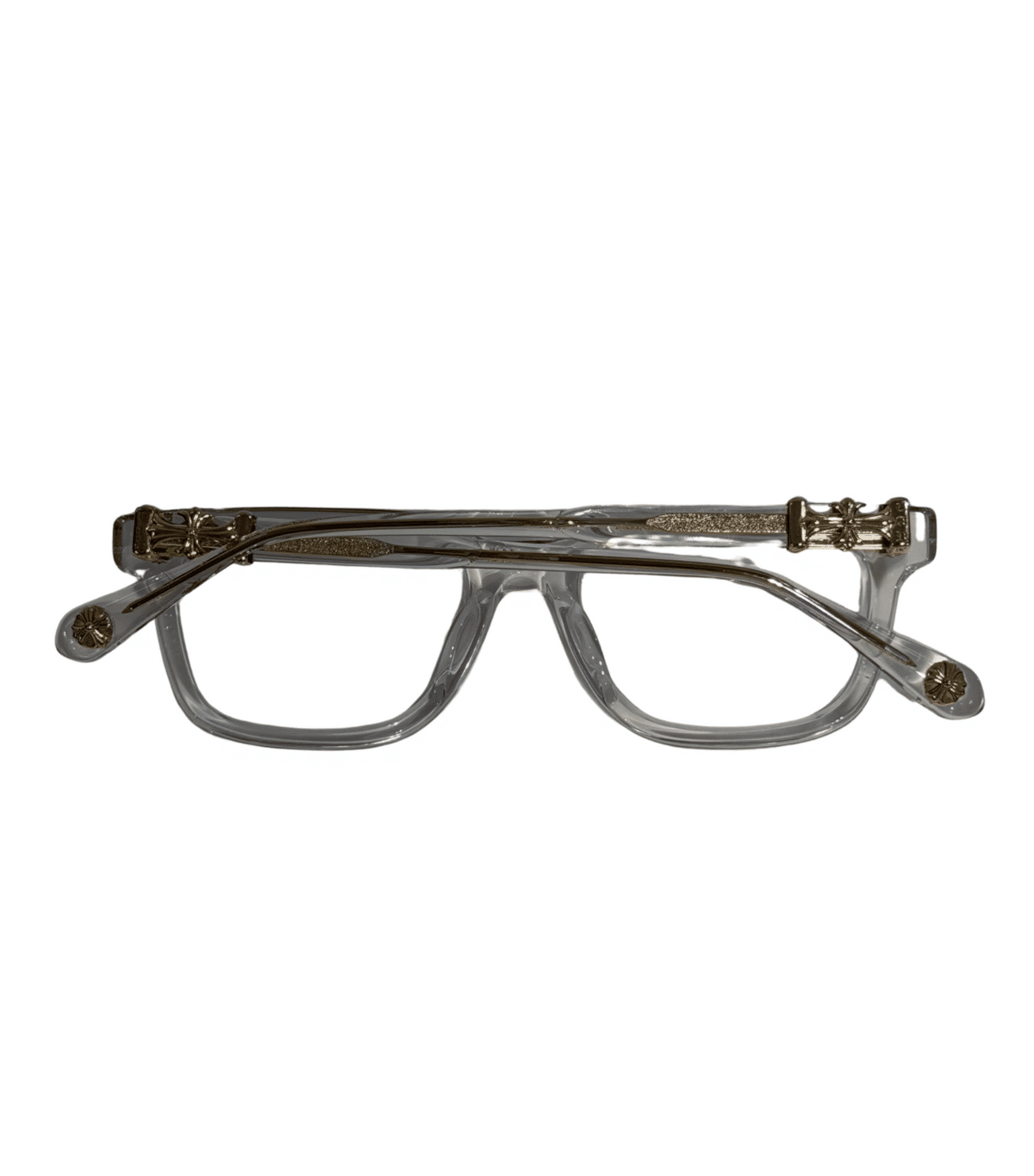 Chrome Hearts Cox Ucker Clear/Gold Glasses - Pre-Owned