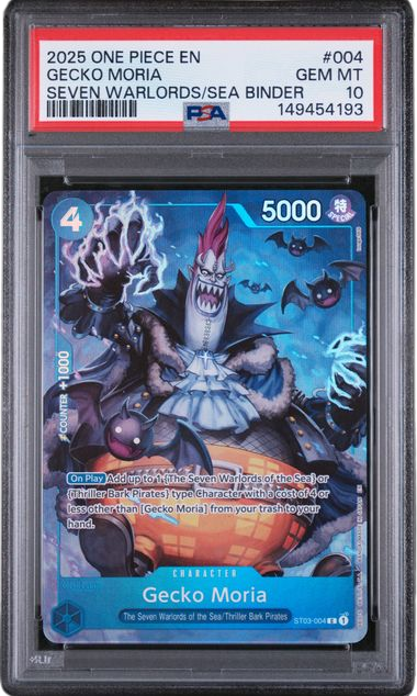 PSA 10 GECKO MORIA SEVEN WARLORDS OF THE SEA