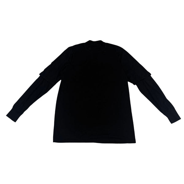 Rick Owens DRKSHDW Hustler Double Layer L/S T-Shirt Black - Lightly Used Size L