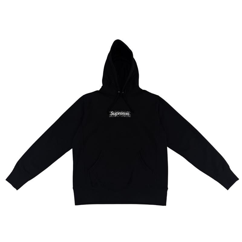 Supreme Bandana Box Logo Hooded Sweatshirt Black - Worn Once Size S