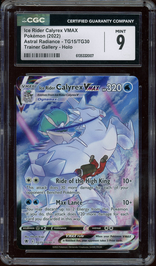 CGC 9 ICE RIDER CALYREX VMAX