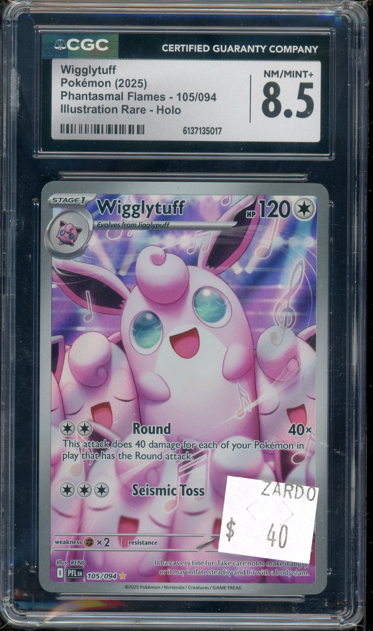 CGC 8.5 WIGGLYTUFF PHANTASMAL FLAMES