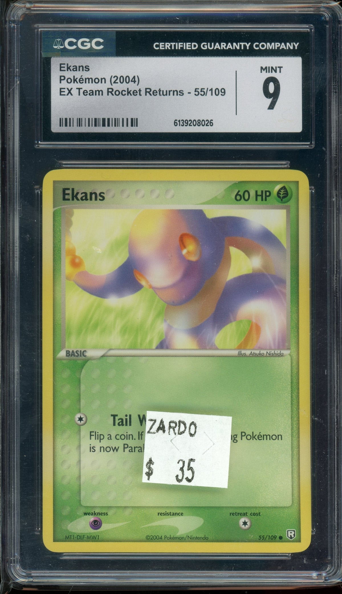 CGC 9 Ekans Team Rocket Returns