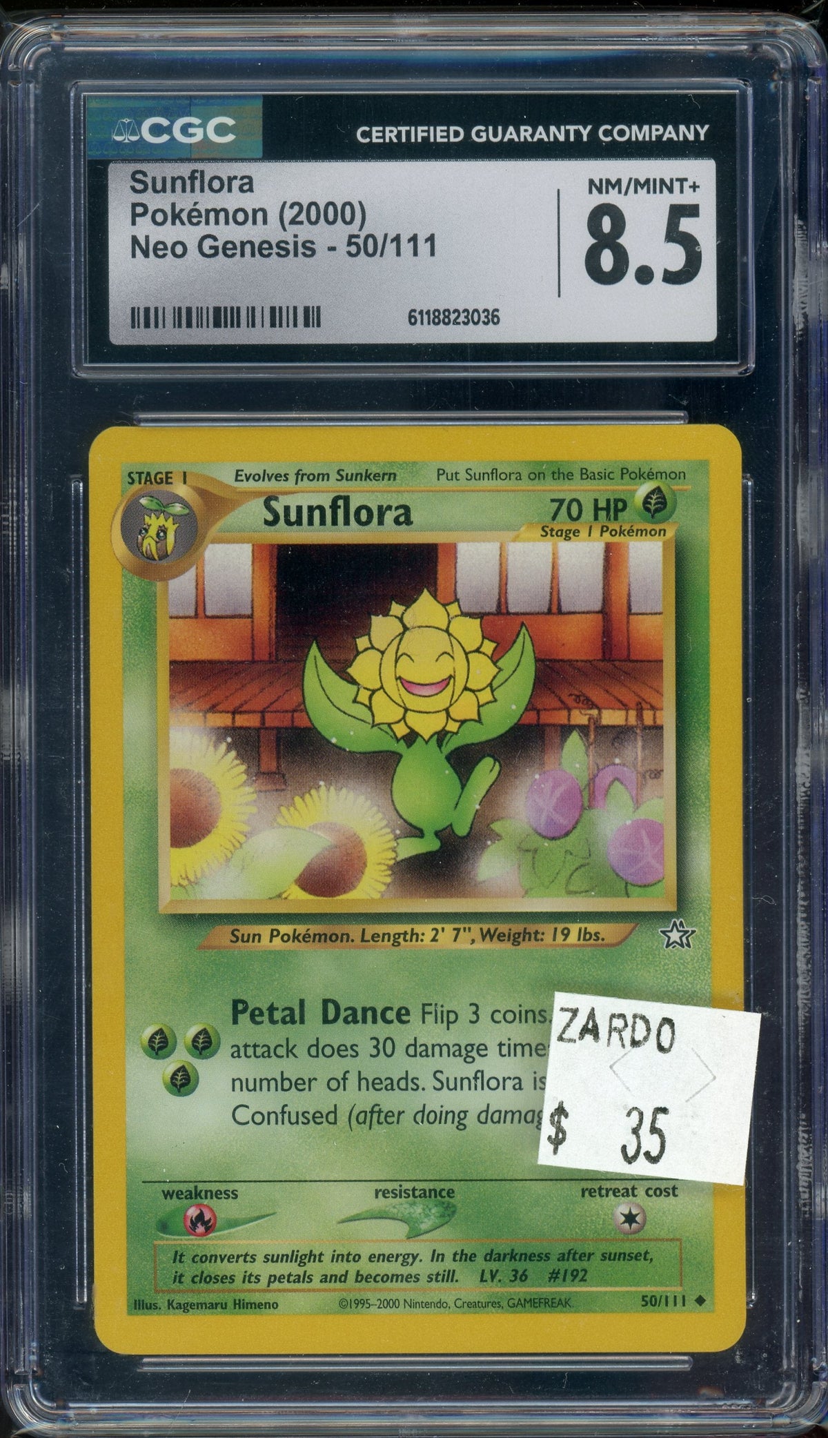 CGC 8.5 Sunflora Neo Genesis
