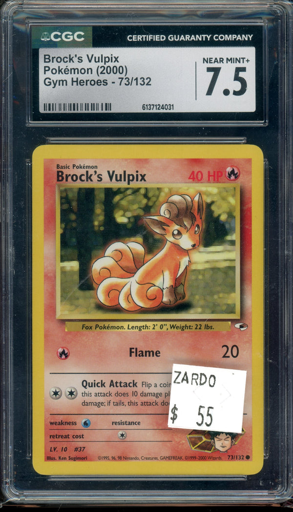 CGC 7.5 Brock's Vulpix