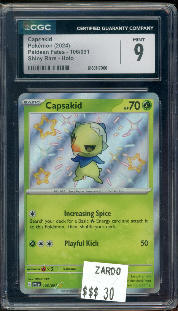 CGC 9 CAPSAKID SHINY