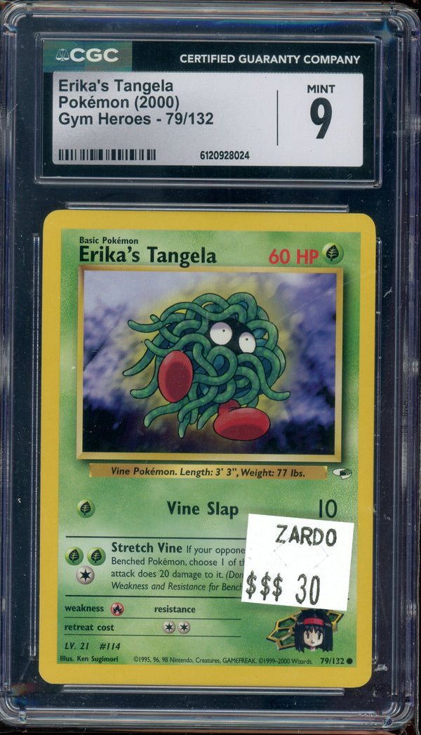 CGC 9 ERIKA'S TANGELA GYM HEROES