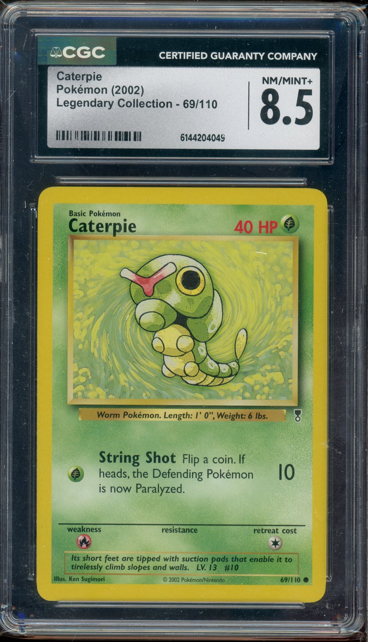 CGC 8.5 CATERPIE LEGENDARY COLLECTION
