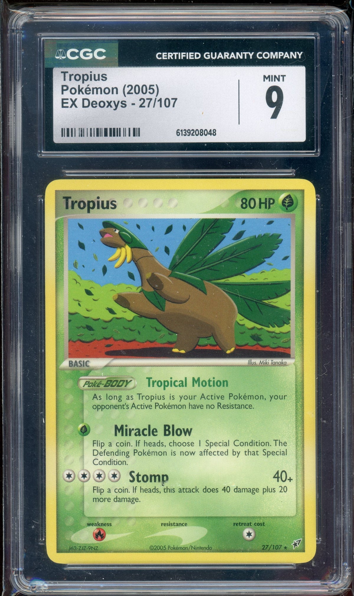 CGC 9 TROPIUS EX DEOXYS