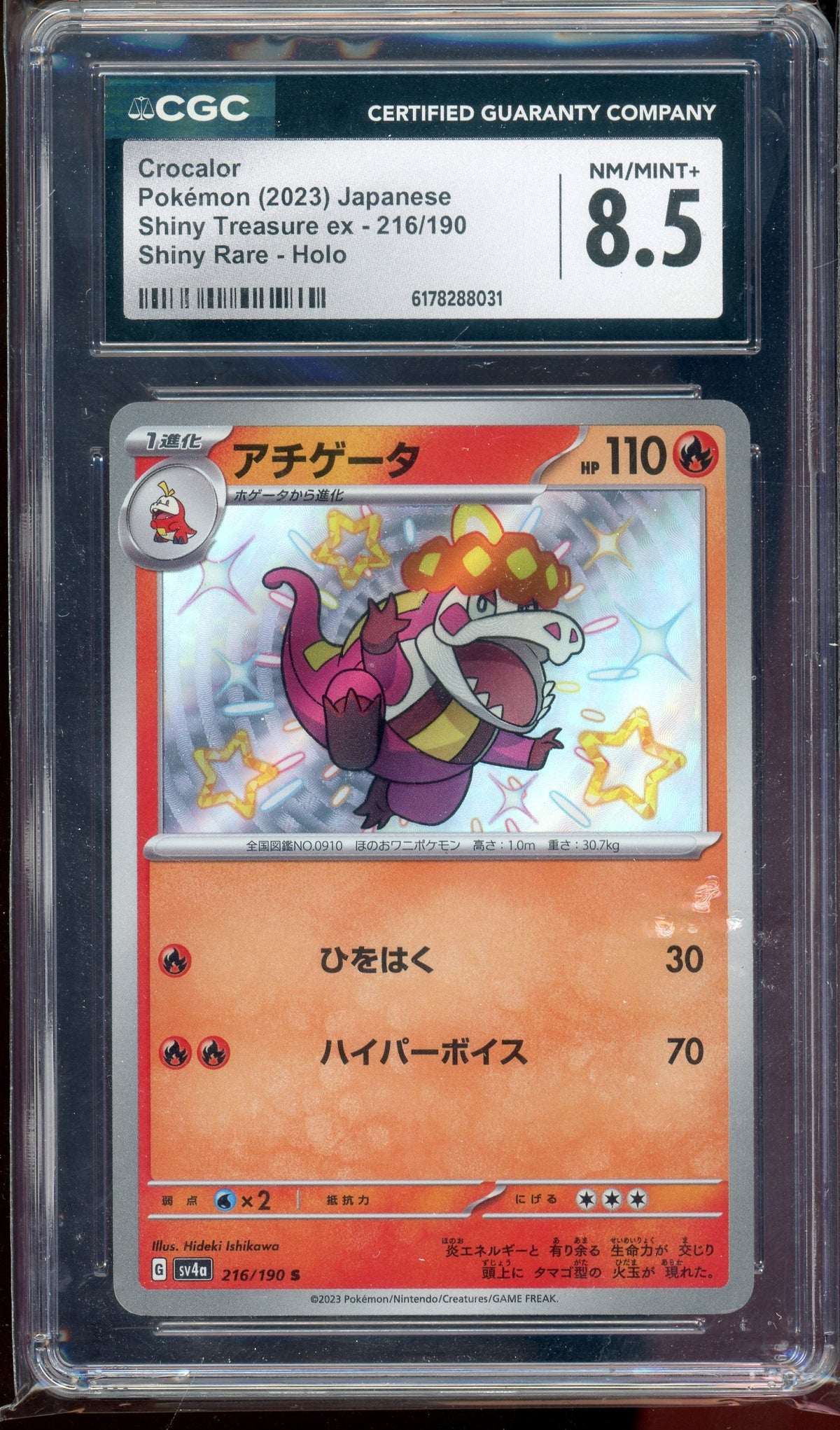 CGC 8.5 SHINY CROCALOR