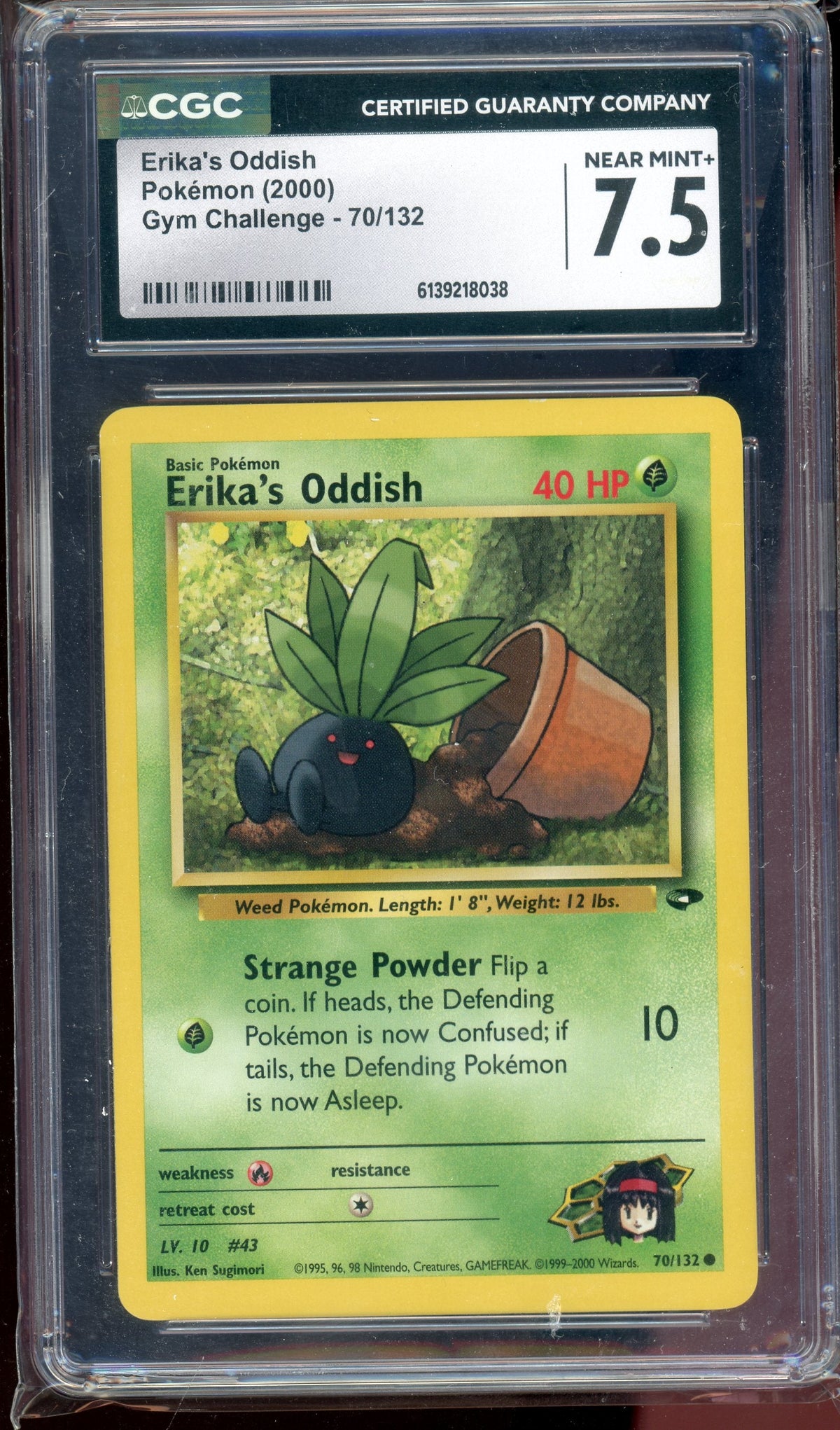 CGC 7.5 ERIKA'S ODDISH GYM CHALLENGE