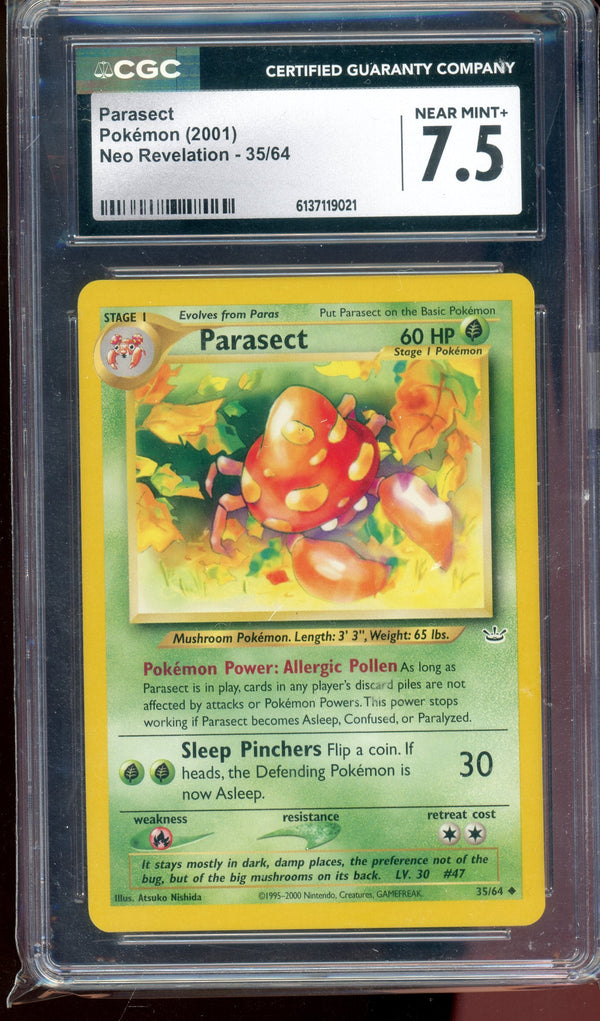 CGC 7.5 PARASECT NEO REV