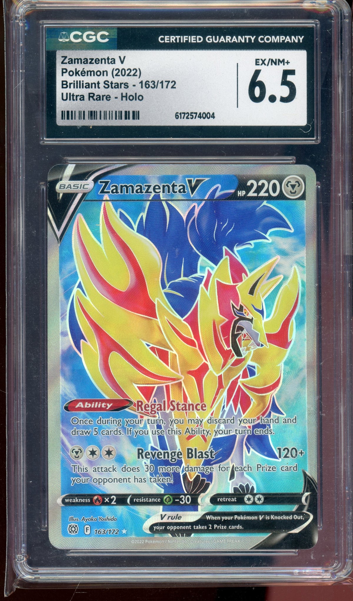 CGC 6.5 ZAMAZENTA V BRILLIANT STARS