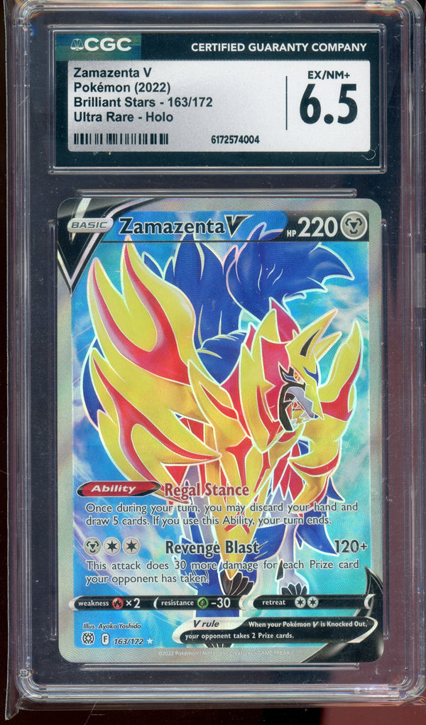 CGC 6.5 ZAMAZENTA V BRILLIANT STARS