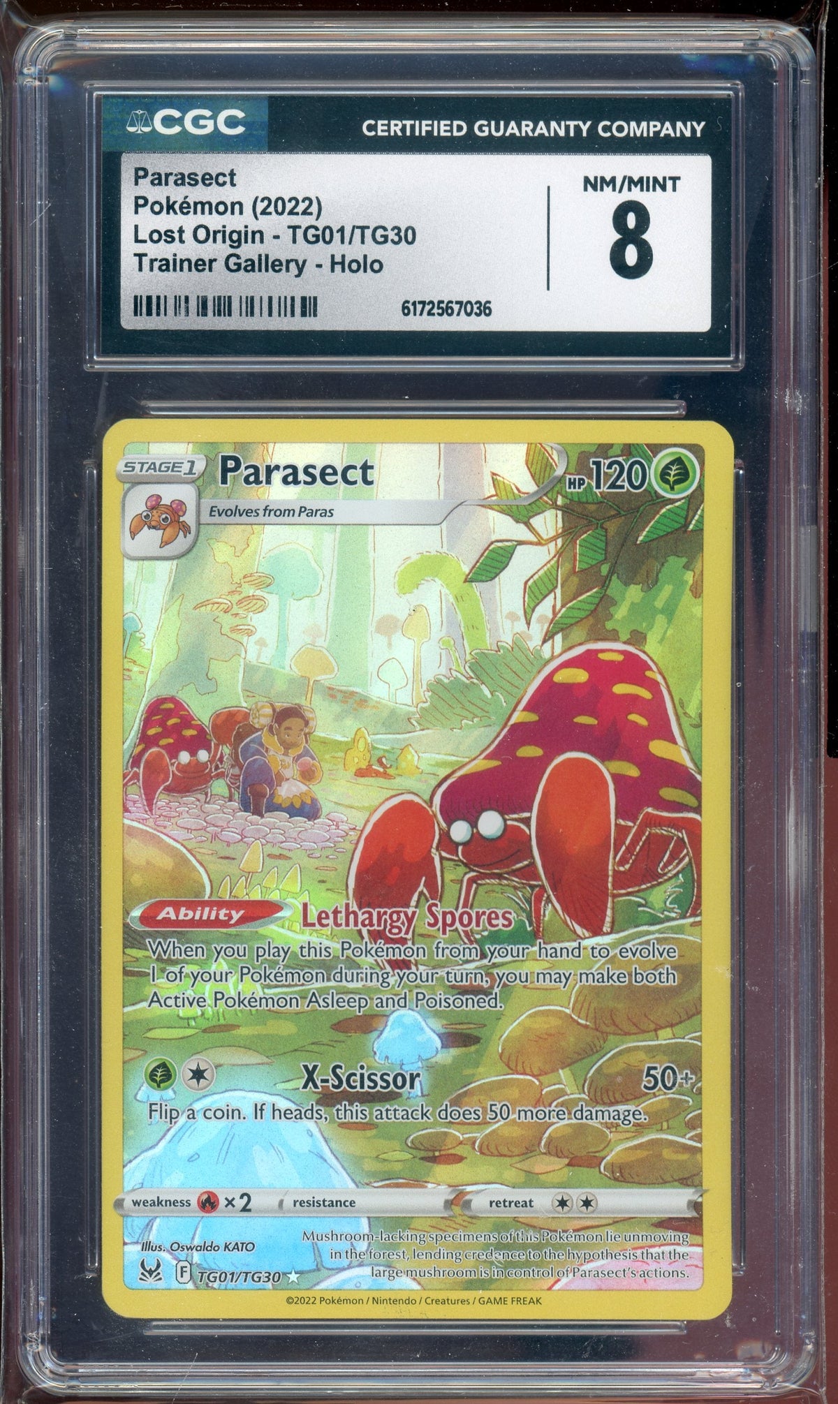 CGC 8 PARASECT TG01