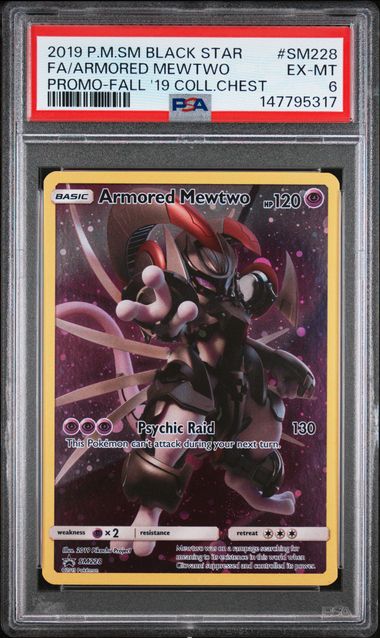 PSA 6 FA/ARMORED MEWTWO PROMO