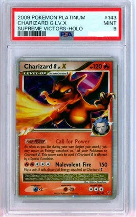 PSA 9 CHARIZARD G LV.X SUPREME VICTORS-HOLO