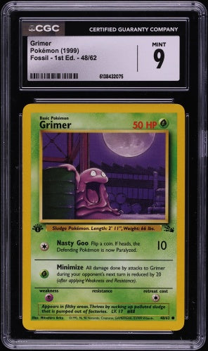 CGC 9 GRIMER 1ST ED. FOSSIL